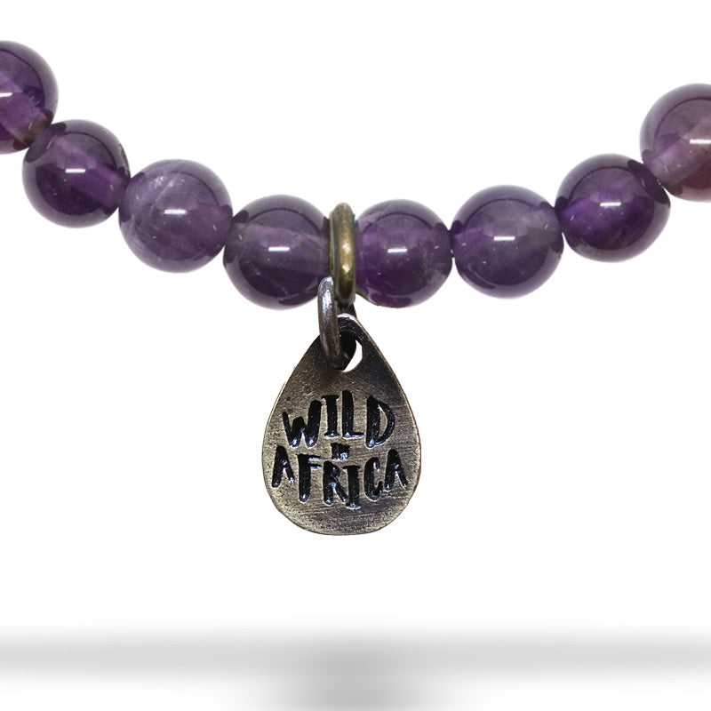 Zambian Amethyst Beaded Bracelet