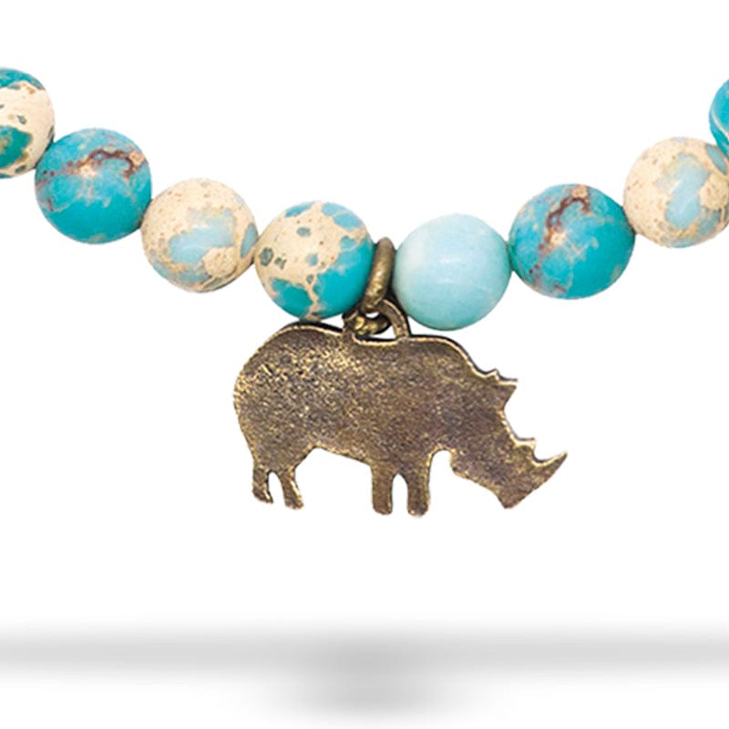 Rhino Rescue Project - Blue Imperial Jasper Bracelet