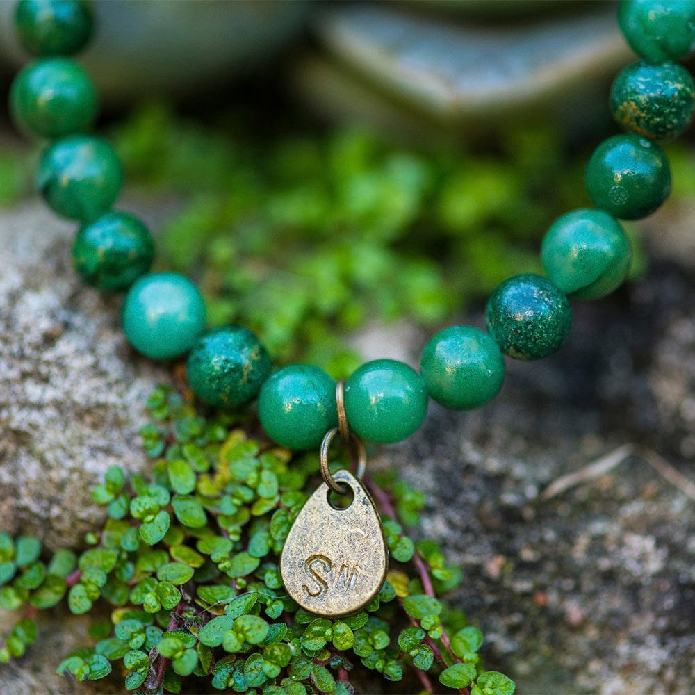 Beaded African Jade Bracelet