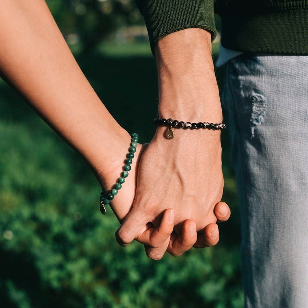 Beaded African Jade Bracelet