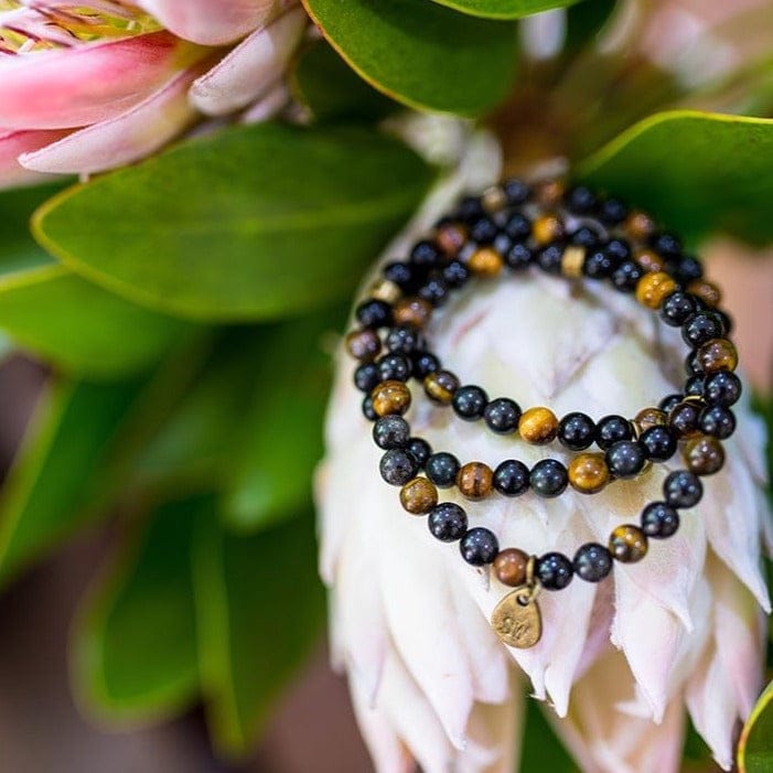 Obsidian and Tiger Eye Bracelet