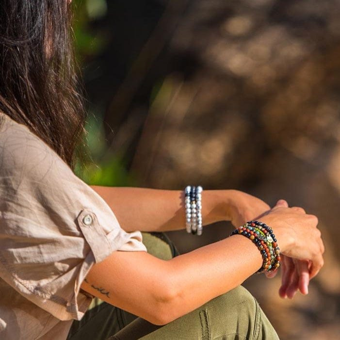Obsidian and Tiger Eye Bracelet