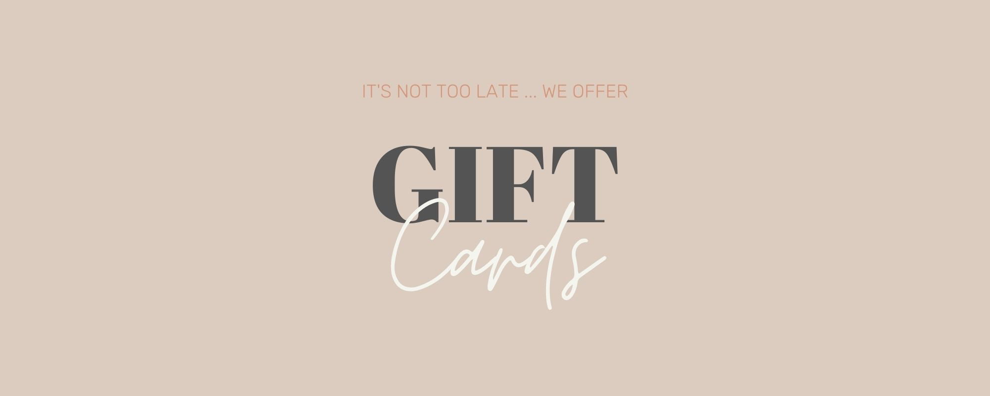 Never too late - we sell VIRTUAL GIFT CARDS! 🎉