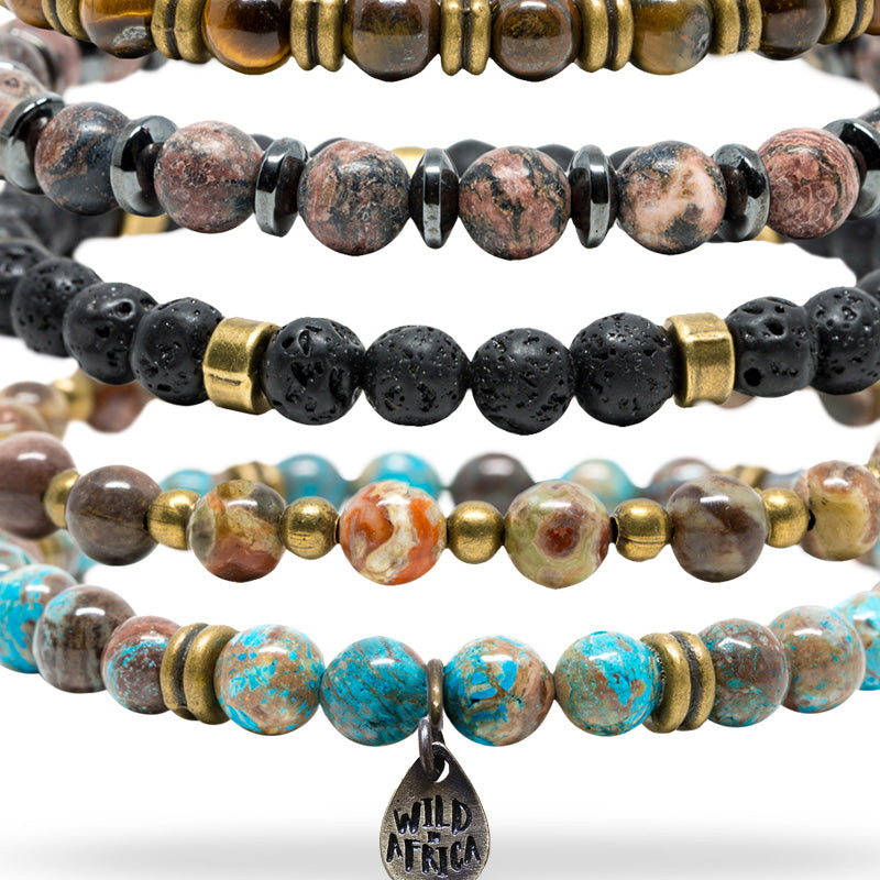 Afrikaanse Groot 5 armbandstapel