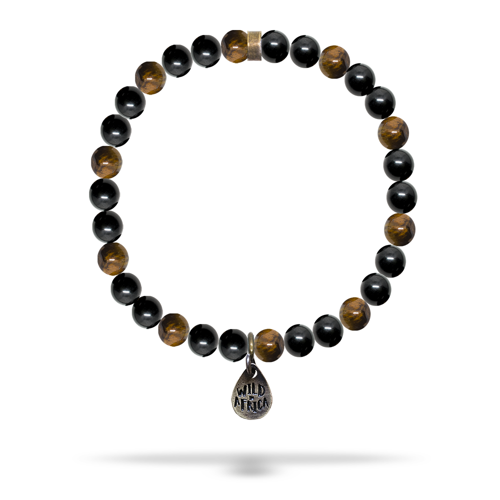 Obsidian en Tiger Eye Armband 
