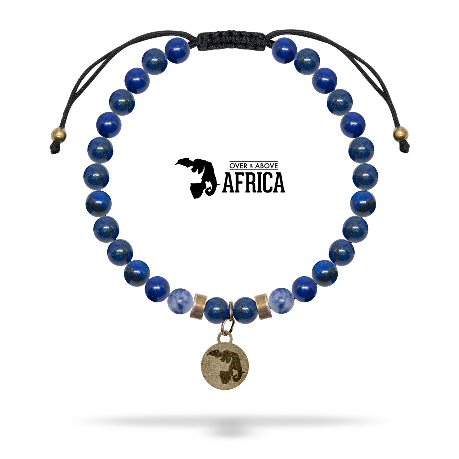 Citrine And Blue Lapis Lazuli Mala Bracelet Wrist Healing