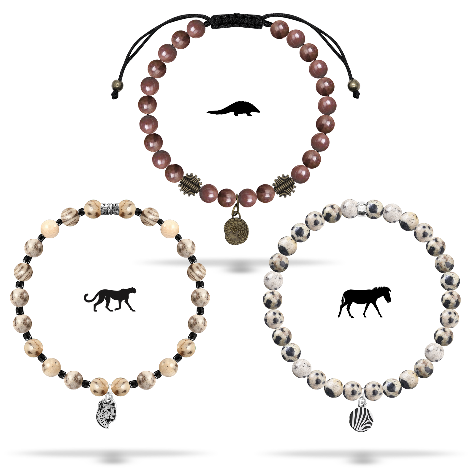 Wildlife Conservation Stack - Pangolin, Cheetah & Zebra