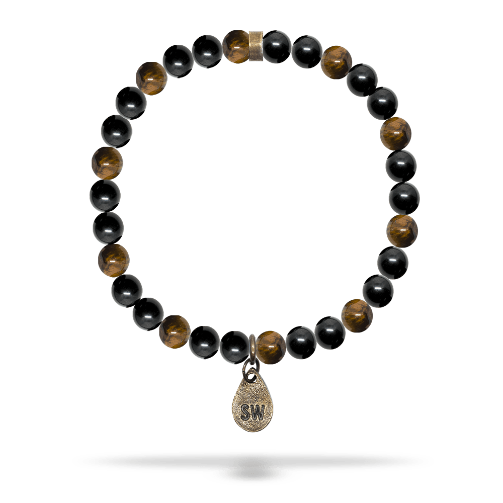 Obsidian and Tiger Eye Bracelet