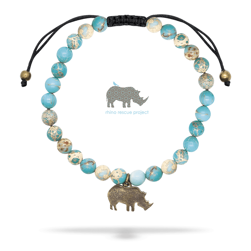 Rhino Rescue Project - Blue Imperial Jasper Bracelet