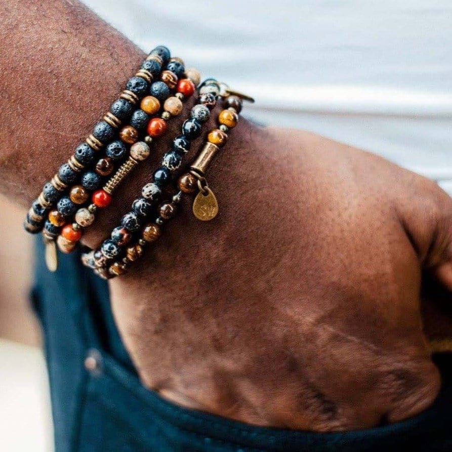 [NEW] 'Earth' Stack (Lava, Obsidian, Tiger Eye) - Wild In Africa