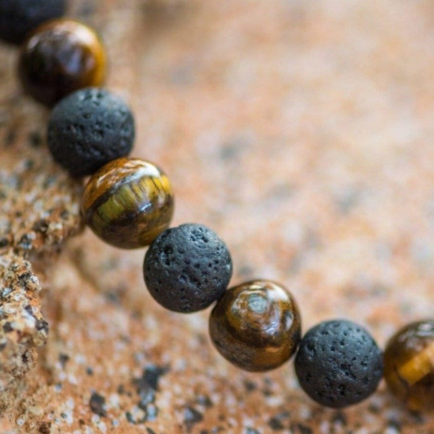 Lava and Tiger Eye Bracelet - Wild In Africa